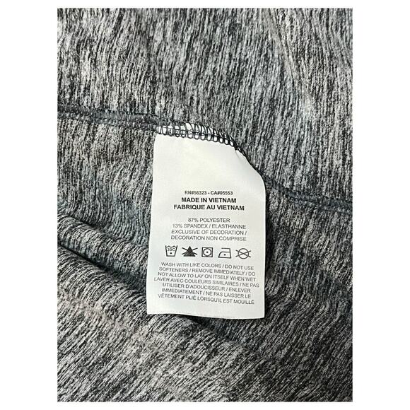 Nike Yoga Top Womens M Dri Fit Open Front Drape Cardigan Heathered Athletic Gray - Picture 8 of 16